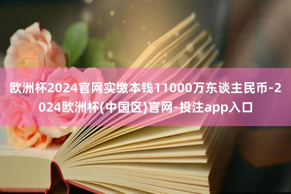 欧洲杯2024官网实缴本钱11000万东谈主民币-2024欧洲杯(中国区)官网-投注app入口