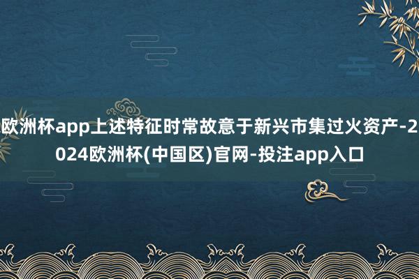 欧洲杯app上述特征时常故意于新兴市集过火资产-2024欧洲杯(中国区)官网-投注app入口