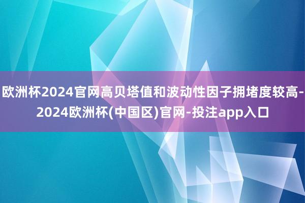 欧洲杯2024官网高贝塔值和波动性因子拥堵度较高-2024欧洲杯(中国区)官网-投注app入口