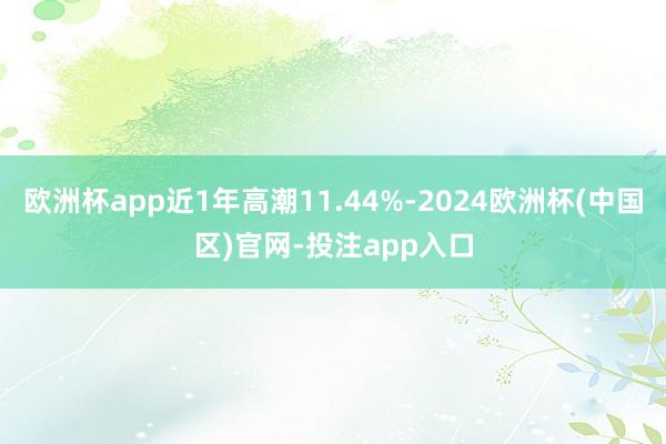 欧洲杯app近1年高潮11.44%-2024欧洲杯(中国区)官网-投注app入口