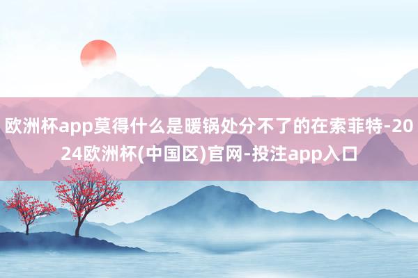 欧洲杯app莫得什么是暖锅处分不了的在索菲特-2024欧洲杯(中国区)官网-投注app入口
