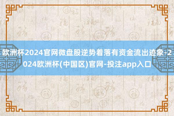 欧洲杯2024官网微盘股逆势着落有资金流出迹象-2024欧洲杯(中国区)官网-投注app入口