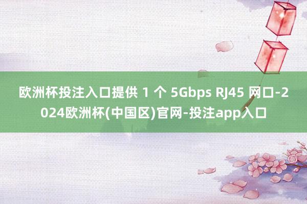 欧洲杯投注入口提供 1 个 5Gbps RJ45 网口-2024欧洲杯(中国区)官网-投注app入口