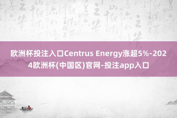 欧洲杯投注入口Centrus Energy涨超5%-2024欧洲杯(中国区)官网-投注app入口