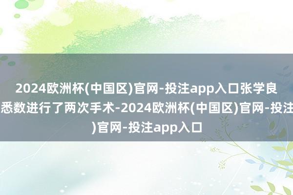 2024欧洲杯(中国区)官网-投注app入口张学良此次生病悉数进行了两次手术-2024欧洲杯(中国区)官网-投注app入口