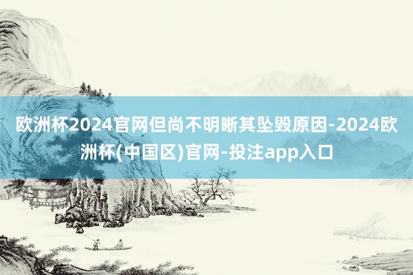 欧洲杯2024官网但尚不明晰其坠毁原因-2024欧洲杯(中国区)官网-投注app入口